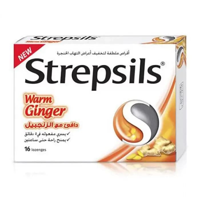 Strepsils warm ginger 16 lozenges