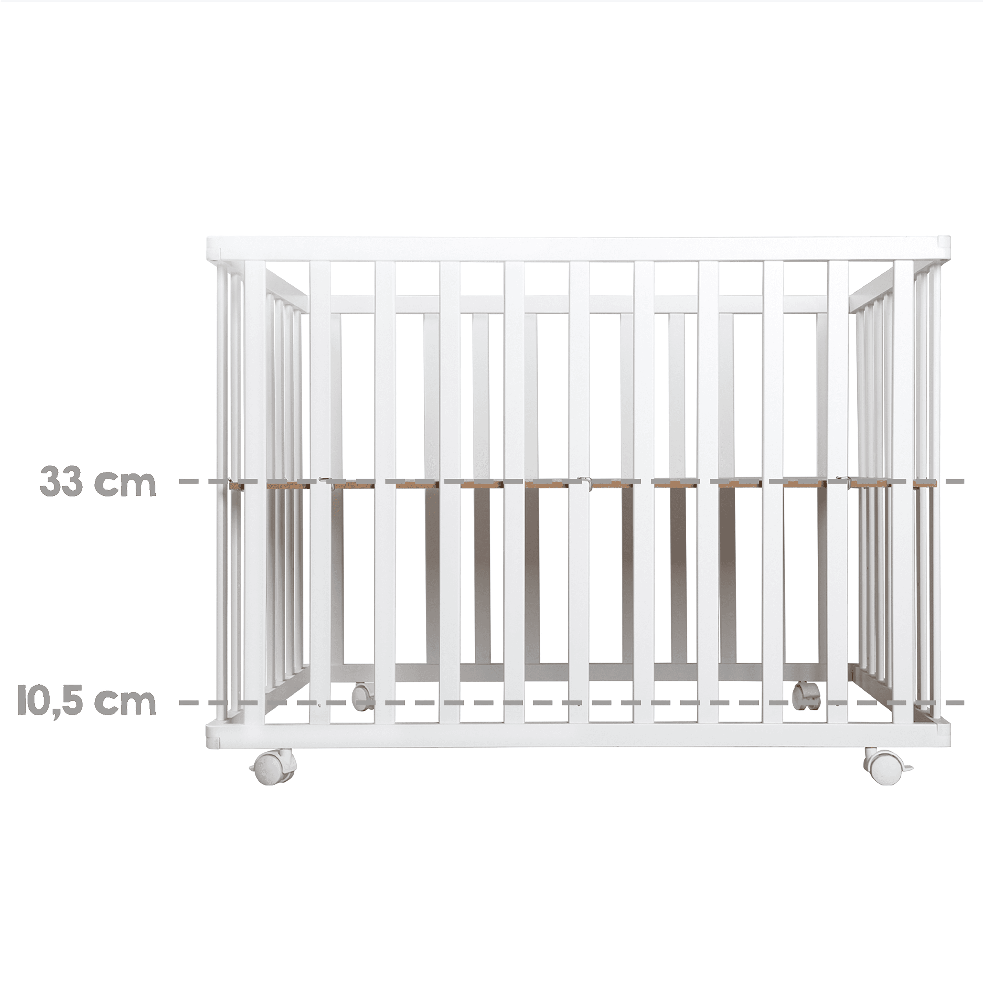Roba Wooden Foldable Playpen Taupe