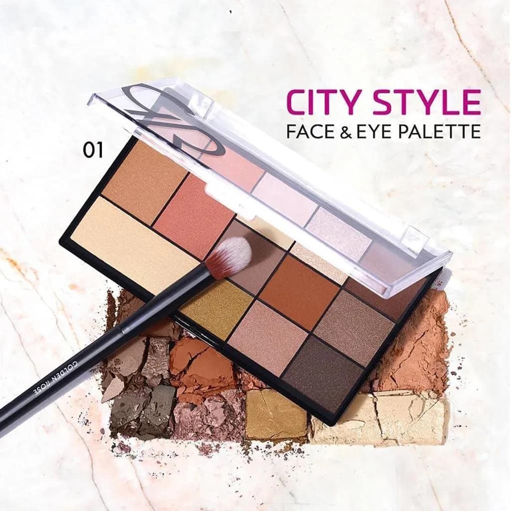 GOLDEN ROSE CITY STYLE FACE & EYE PALETTE 01