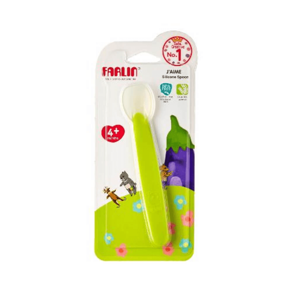 Farlin J'aime Silicone Spoon for age 4+ months Ref-BF-239 1pcs