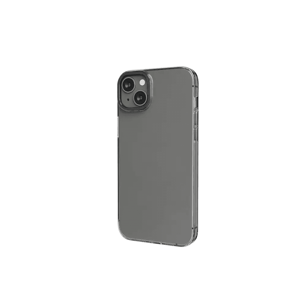 Levelo Sensa Clear Back Case For iPhone 14 Plus - Clear/Gray