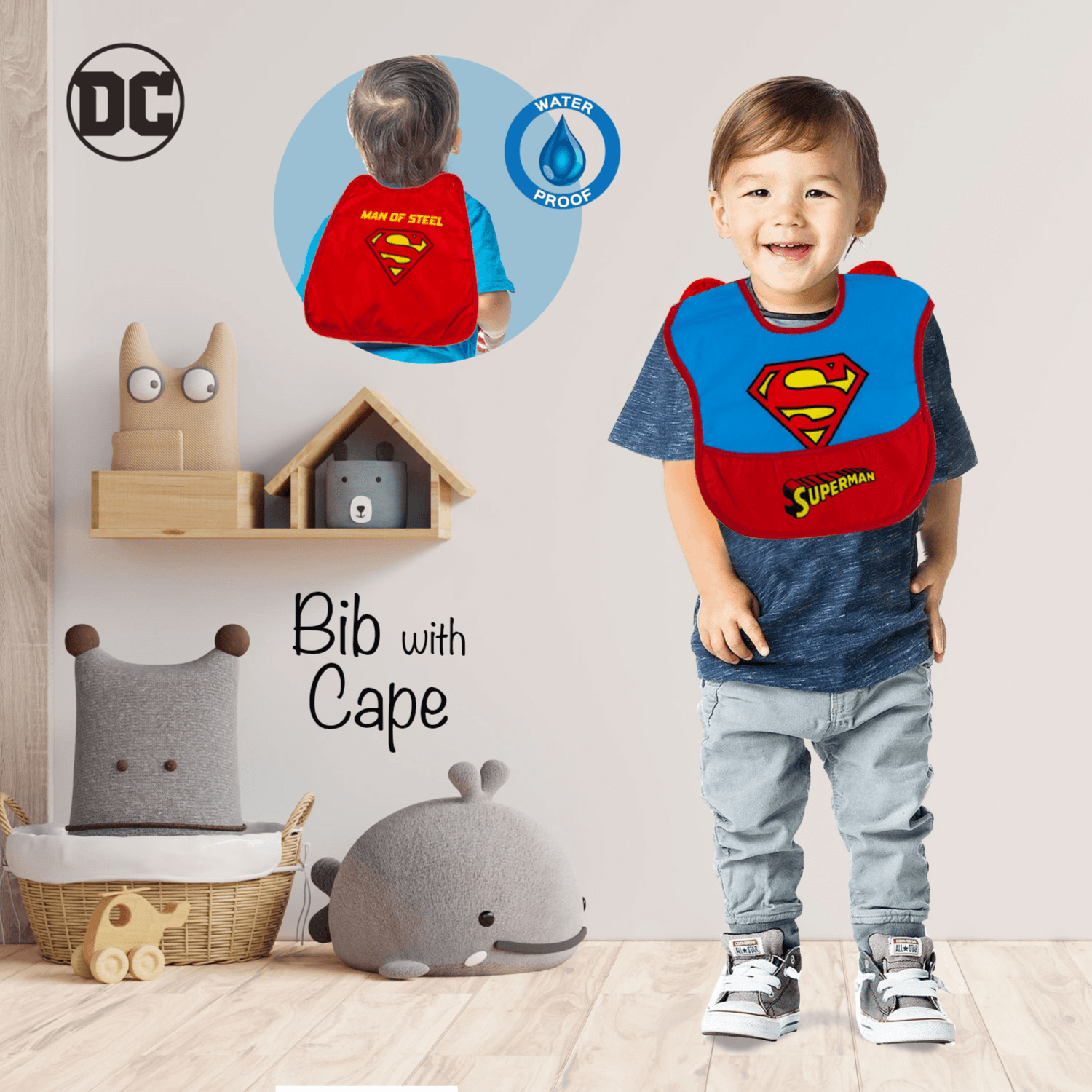 Infant Bib Po1 Bib With Cape - 2 (Buy 1 Get 1 Free)