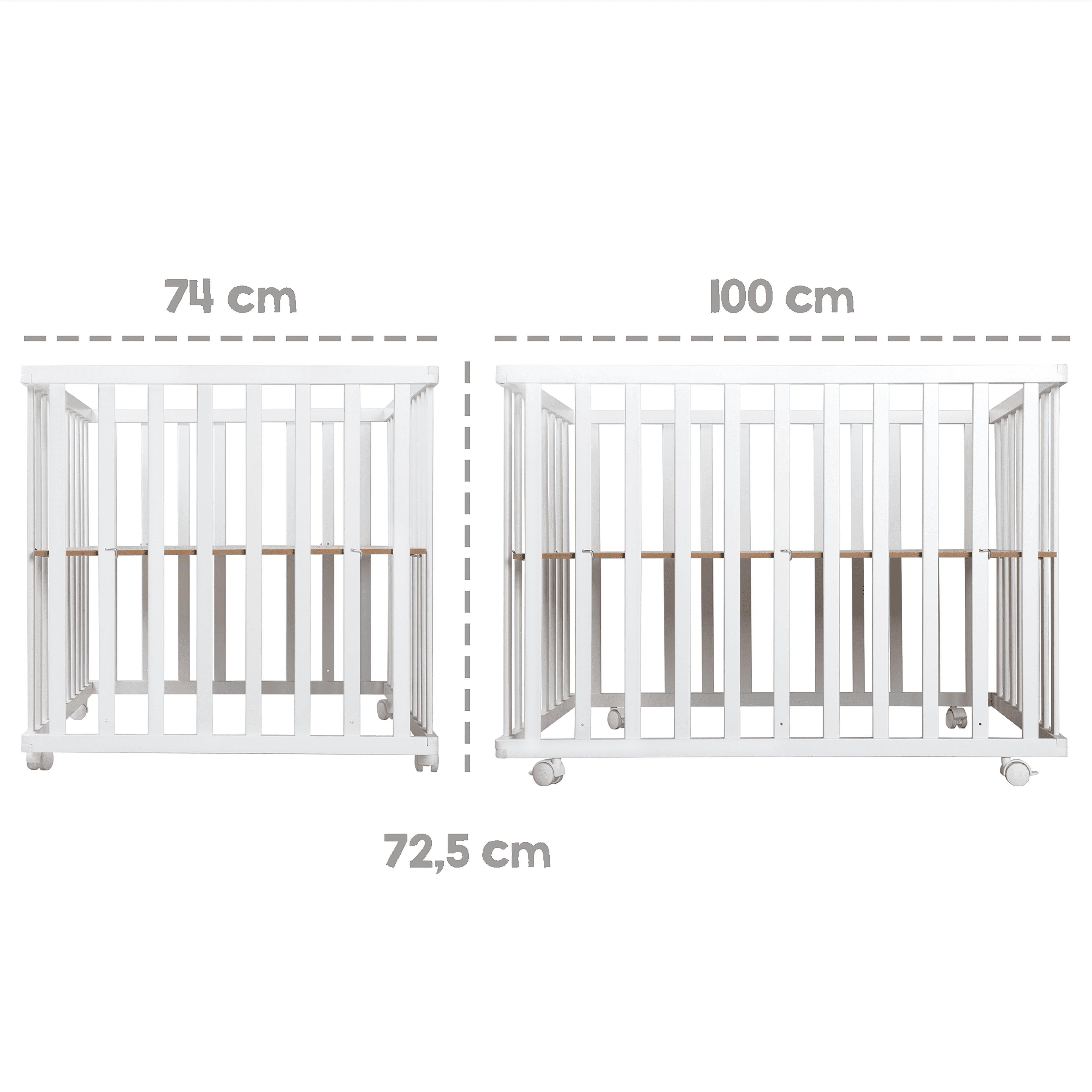 Roba Wooden Foldable Playpen Taupe