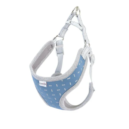 Blue Harness With Reflective Bone-shaped Trimming - Size L