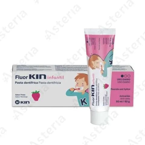 Fluor KIN children's toothpaste with fluoride strawberry flavor 50ml