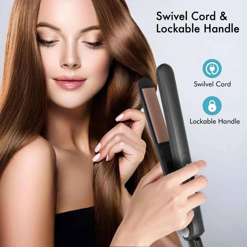 Geepas GHS86015 Go Silky Straightener designed with Digital Temperature Control