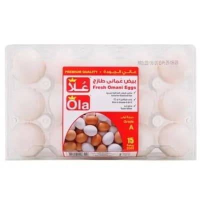 Ola Eggs White Large 15's