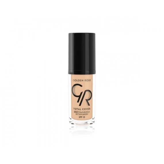 GOLDEN ROSE TOTAL COVER 2 IN 1 FOUNDATION & CONCEALER 02 IVORY