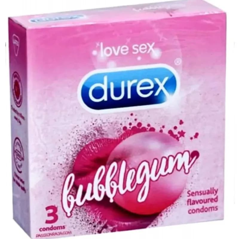 Durex Extra Thin Bubblegum Condom 3n