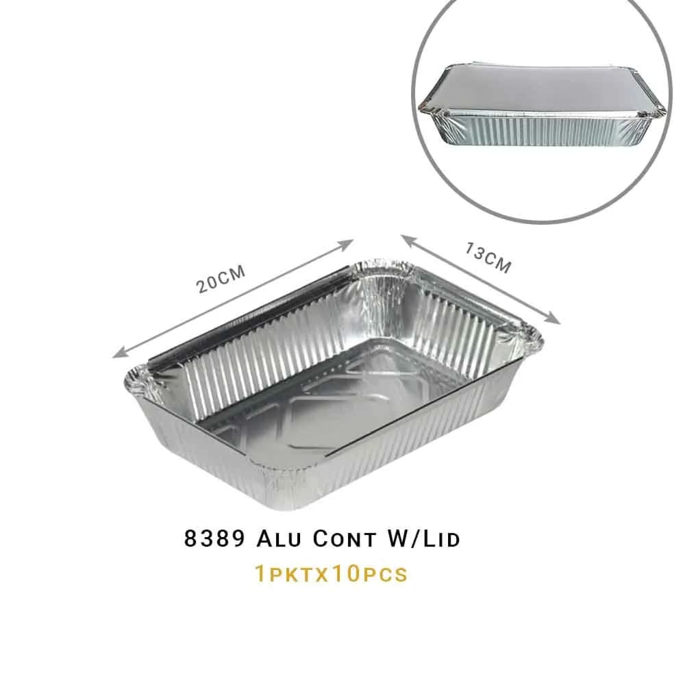 Aluminum Container 8389 (10 Pcs) 750Ml