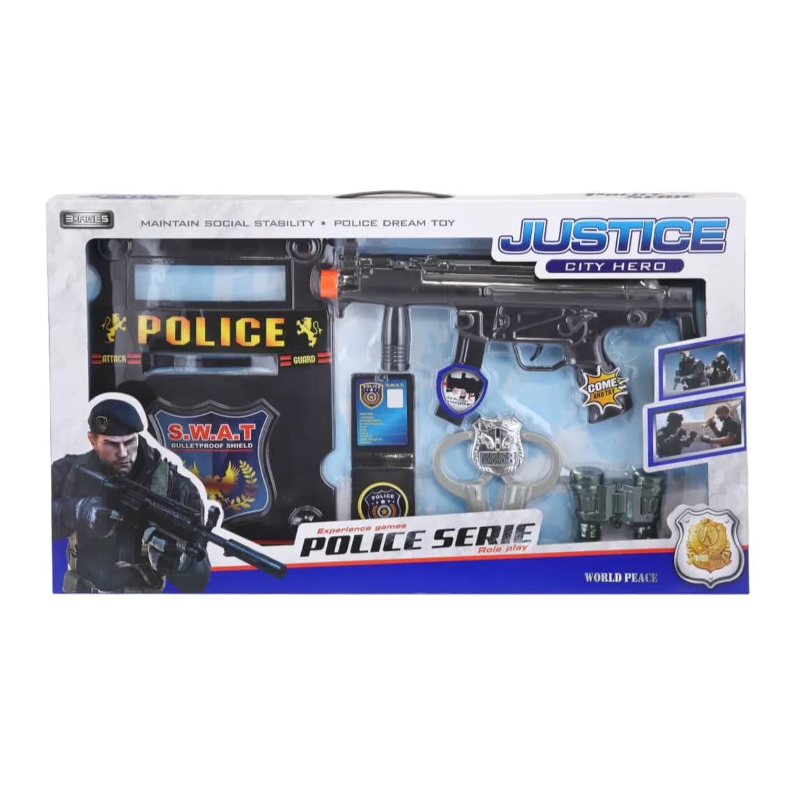 Justice City Hero Police Series Gun Set 801-6