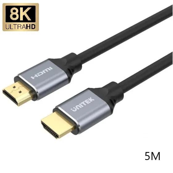 Unitek 8k Hdmi Cable Support Dynamic HDR & Dolby Vision Ideal For Gaming and Movie 120hz / M To M / 5m-C140W