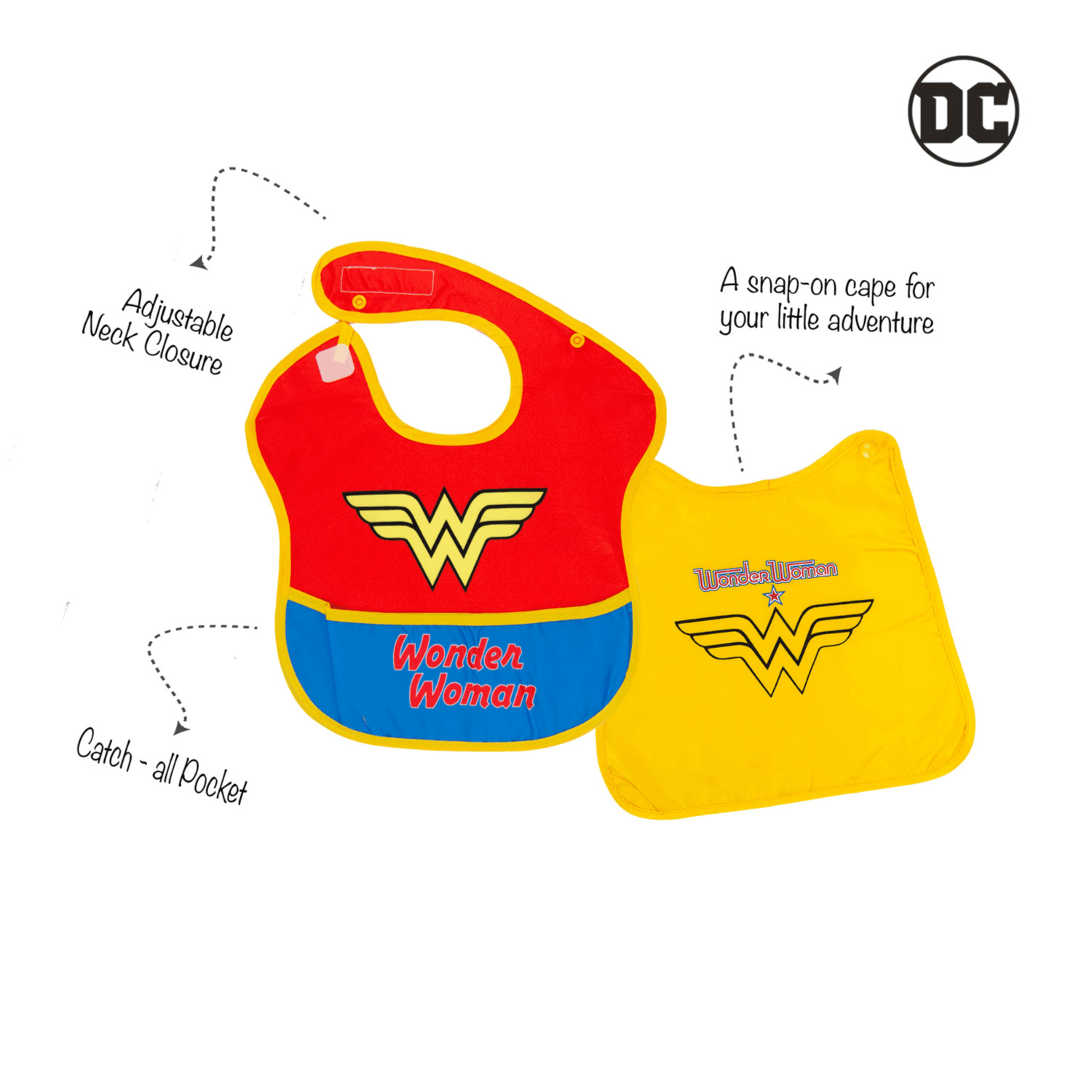 Infant Bib Po1 Bib With Cape - 3 (Buy 1 Get 1 Free)