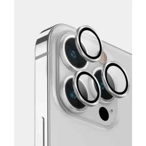 Premium Camera Lens - iPhone 15 Pro/Pro Max - Silver