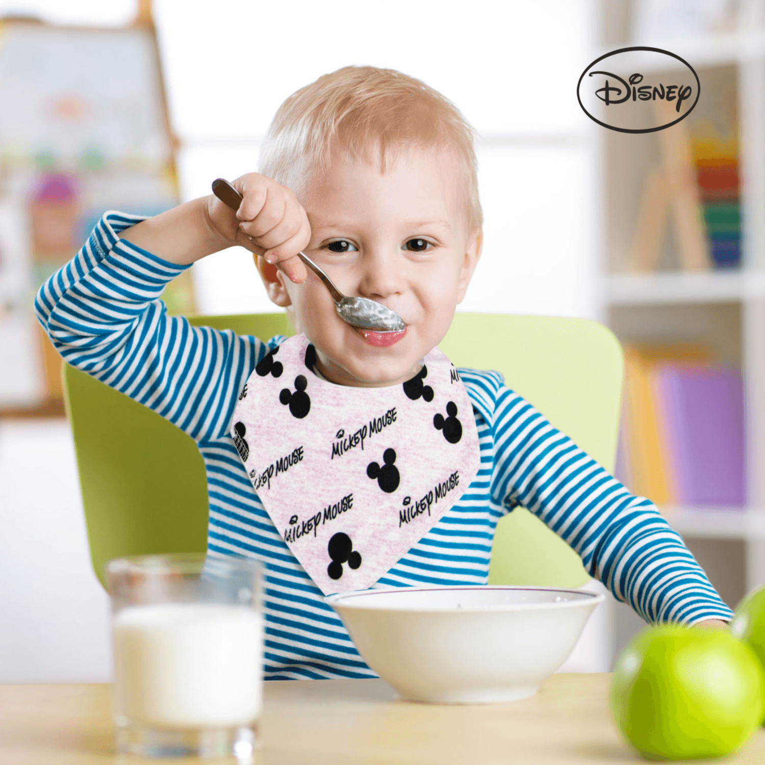 Infant Bib Po3 Mickey Bandana Bibs - 1 (Buy 1 Get 1 Free)