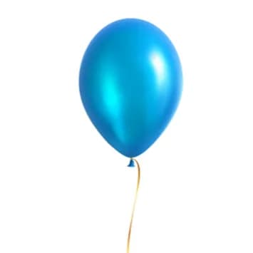 Shiny Blue Helium Balloon