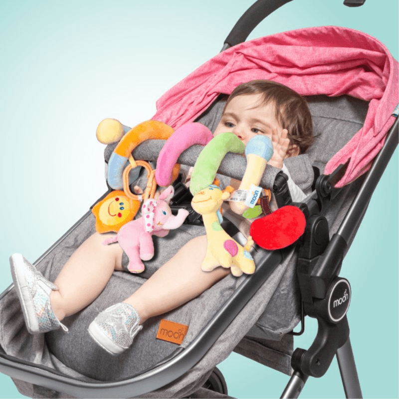 Moon Spiral Activity Hanging Animal Toys For Stroller & Bed (Buy 1 Get 1 Free)