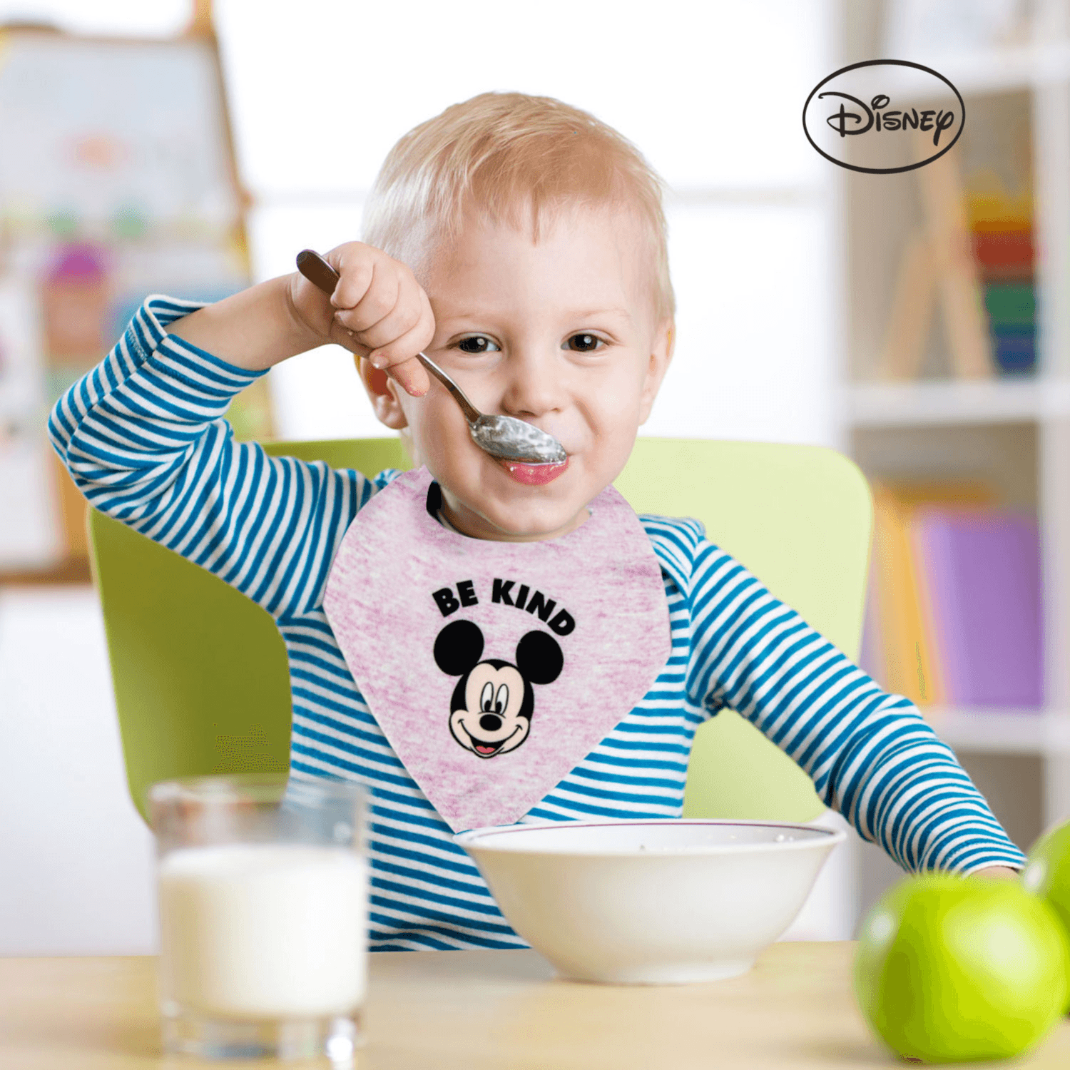 Infant Bib Po3 Mickey Bandana Bibs - 1 (Buy 1 Get 1 Free)