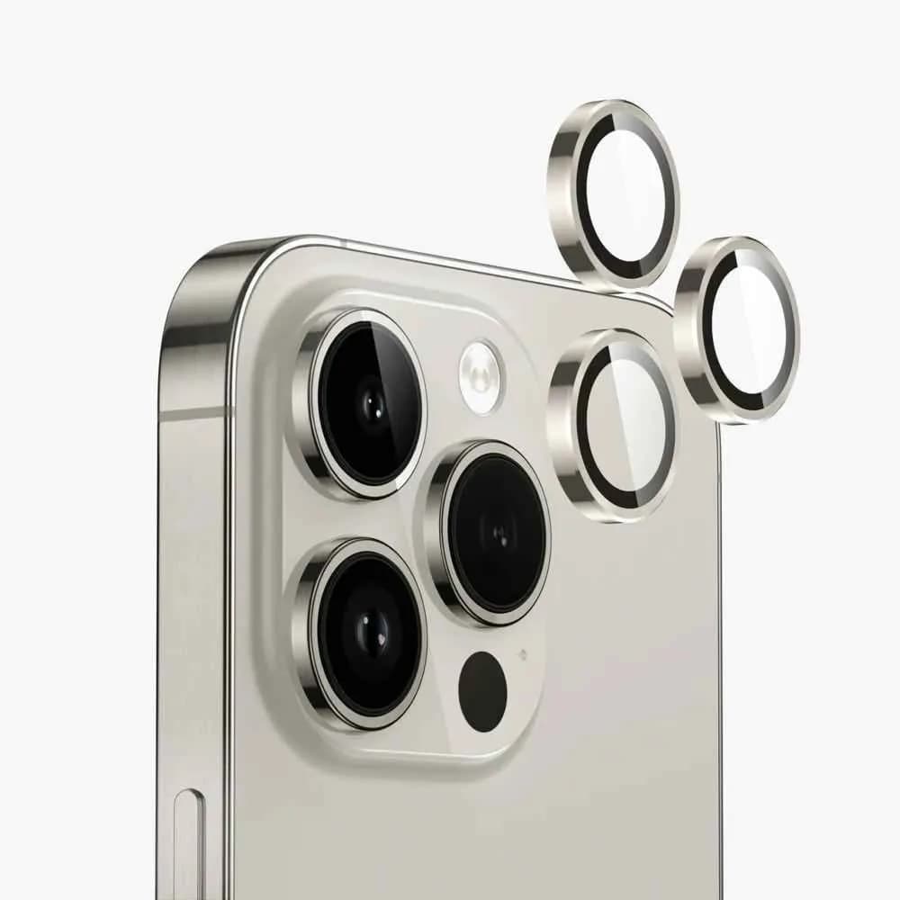 Premium Camera Lens - iPhone 15 Pro/Pro Max - Natural Taitanium