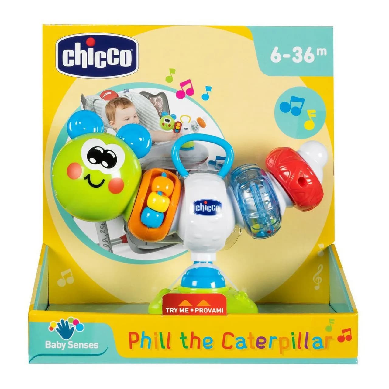 Chicco Highchair Toy - Caterpillar 6-36M