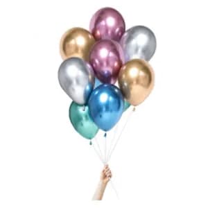 Mettalic Mix Chrome Balloons