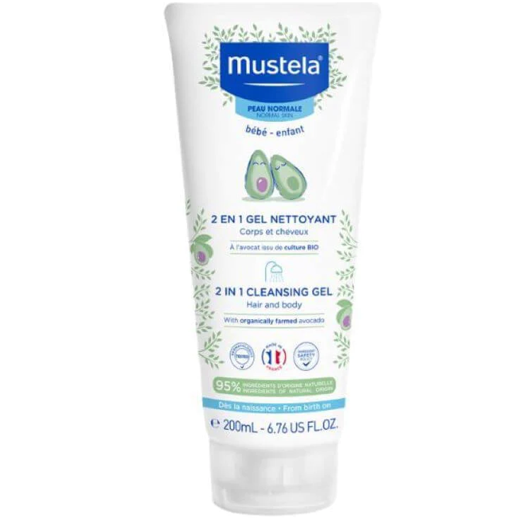 Mustela 2 in 1 Hair And Body Cleansing Gel 200ml