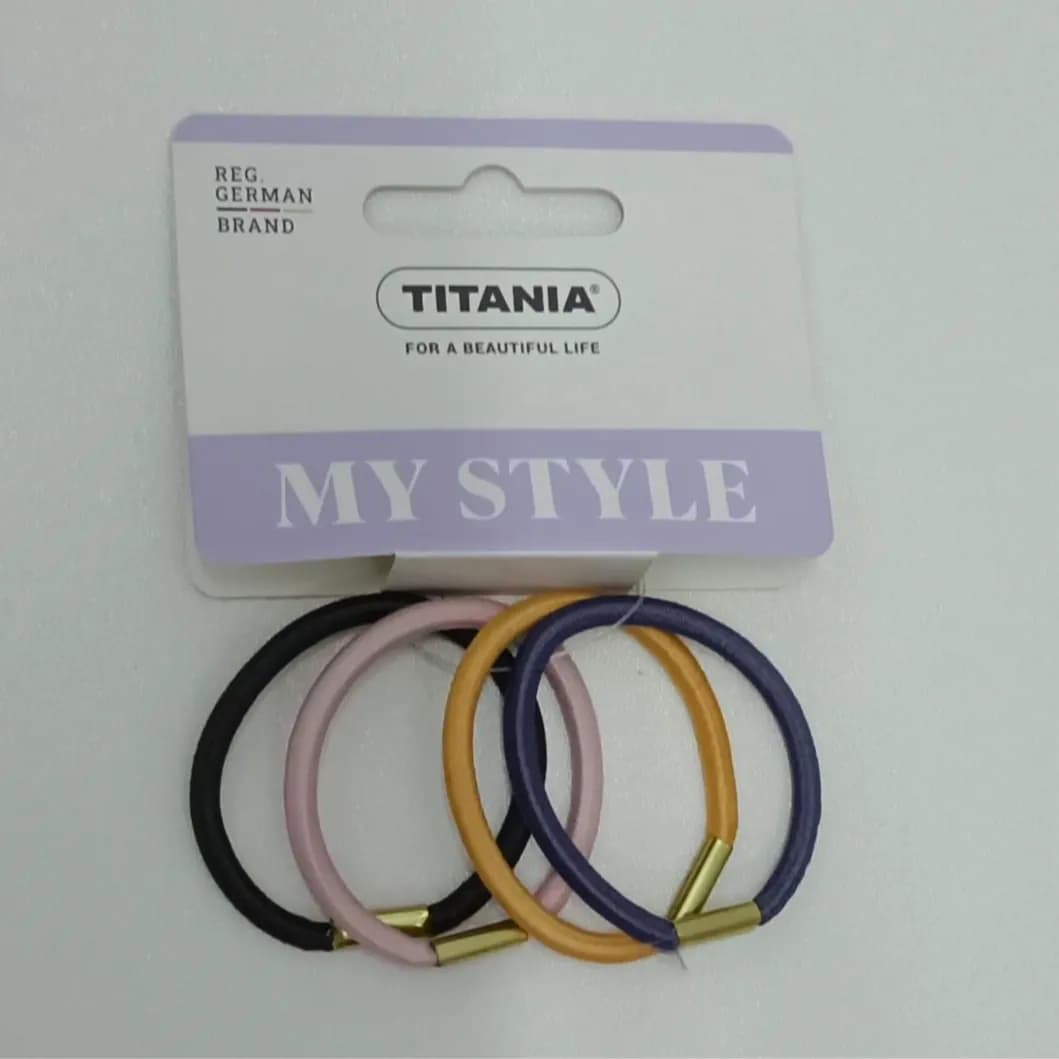 Titania Hair Elastics 4 Pc Large 8014 B