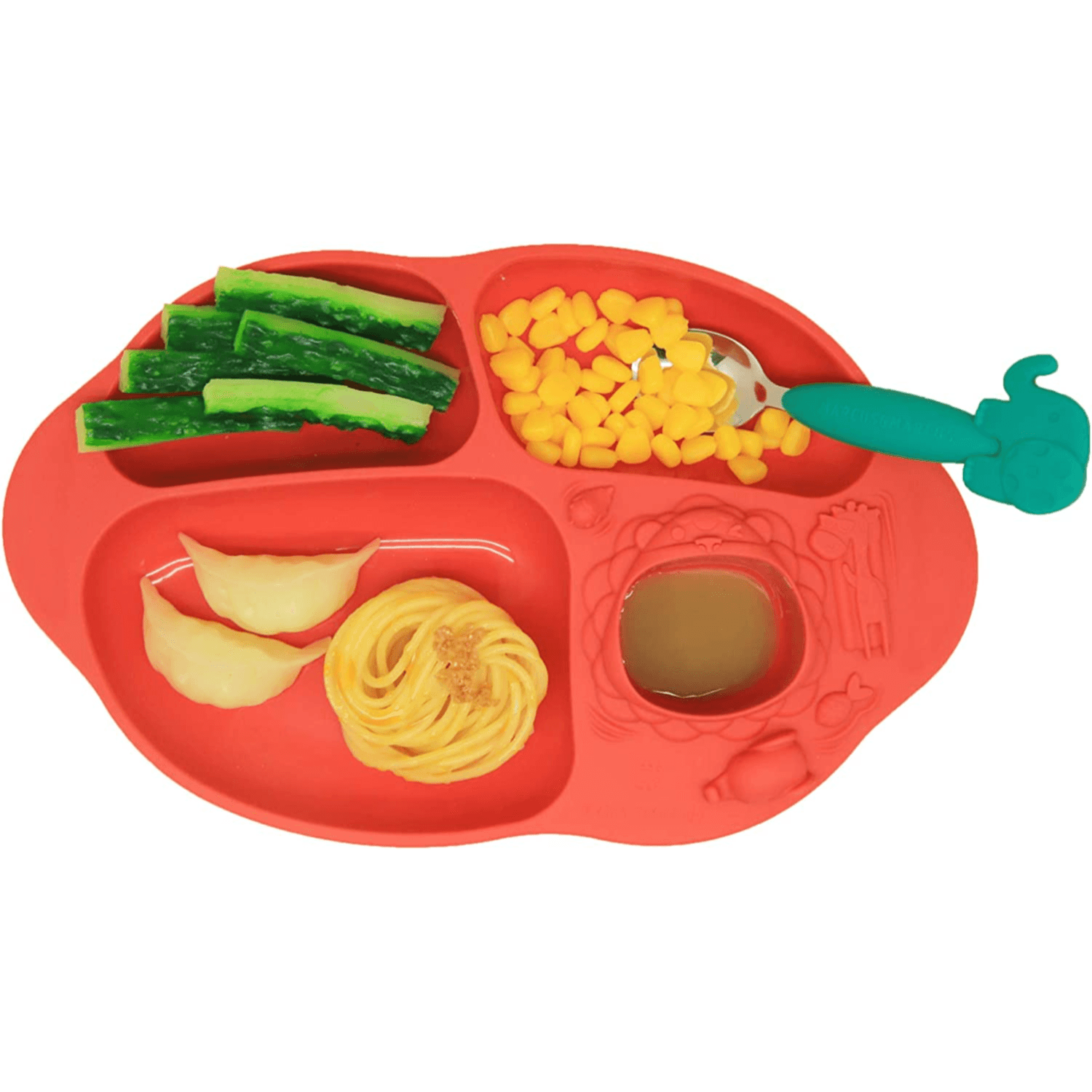 Marcus N Marcus Yummy Dips Suction Divided Plate Marcus