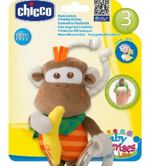 Chicco Multi-Activity Vibrating Monkey Toy 3-24 M