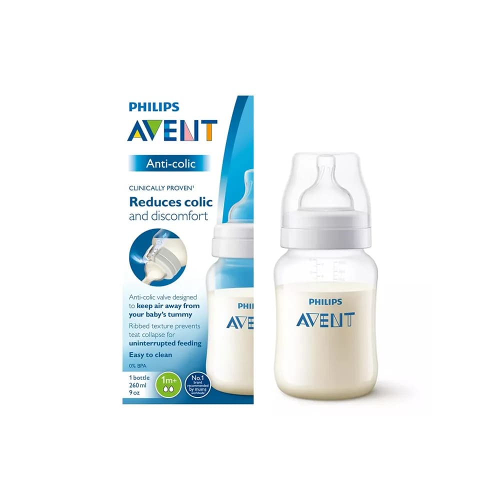 Philips avent anti colic wide neck bottle 1m+ 260ml