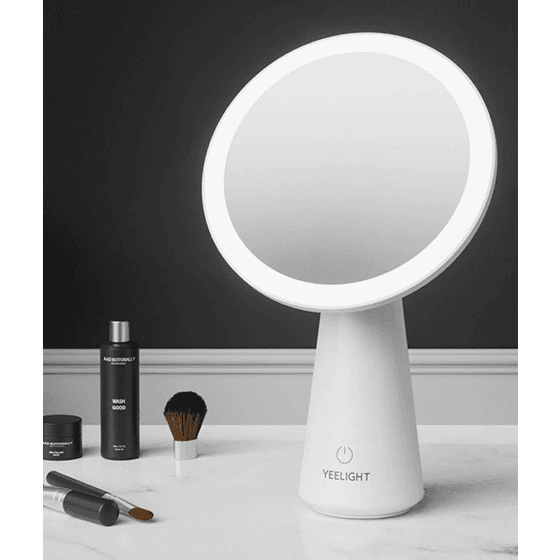 مراية شاومي Yeelight الذكية / مع اضاءة مدمجة / زوايا متغيرة / تعمل بالبطارية