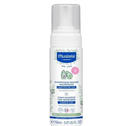 Mustela Newborn Baby Foam Shampoo, Cradle Cap 150ml