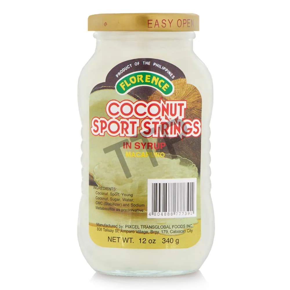 Florence Coconut Sport String in Syrup Macapuno 340g