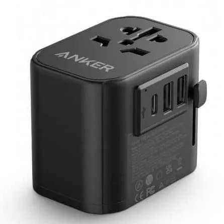 ANKER 312 Outlet Extender 30W With 3 USB Ports - Black