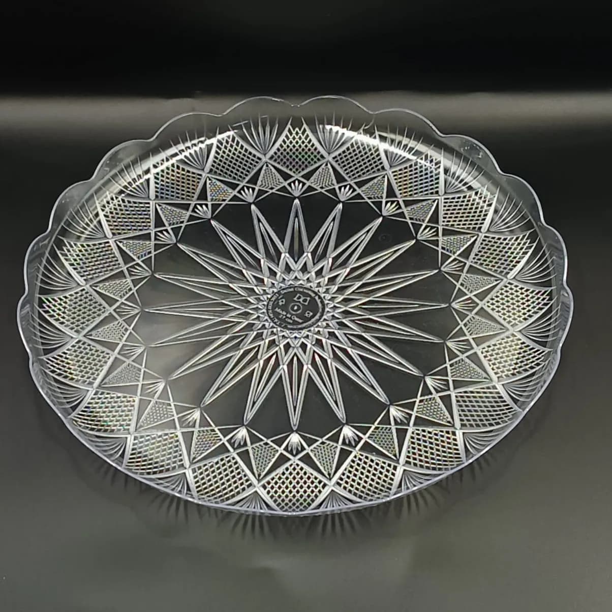 Crystal Round Plate #27 8 Kg