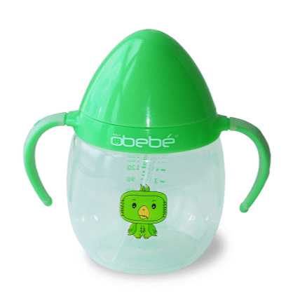 Obebe Straw Cup Green 240ml