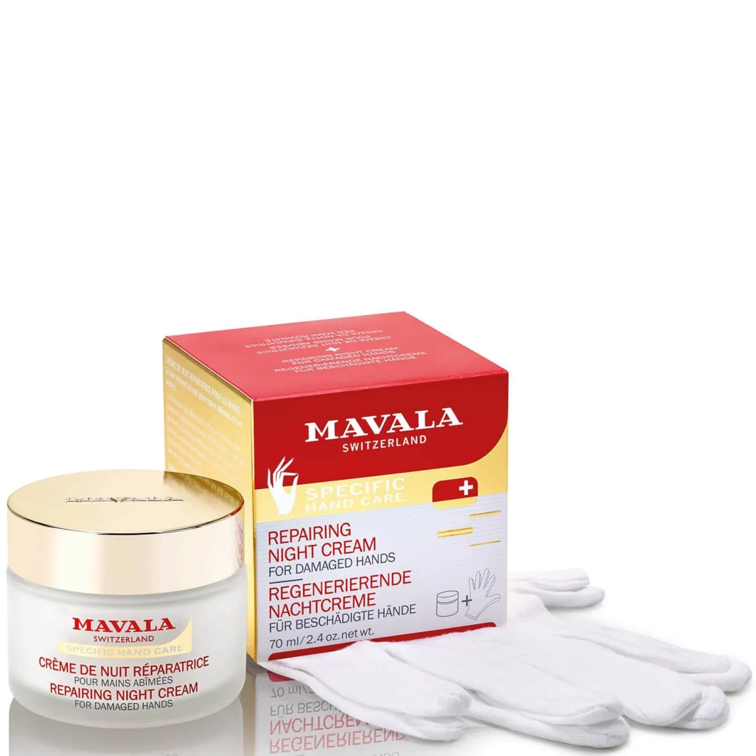 Mavala Repairing night Cream for Damaged hands 70ml