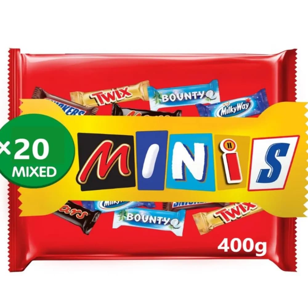 Best Of Minis Assorted Chocolate Bars 400g