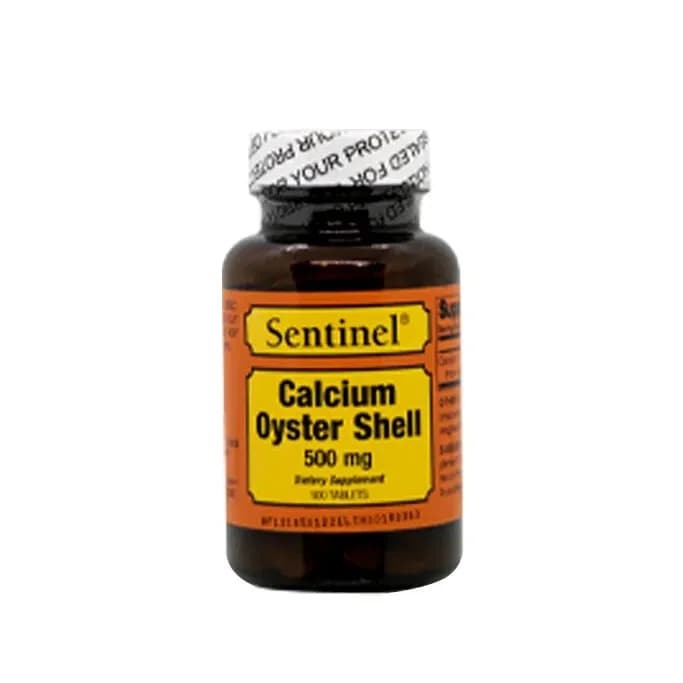 Sentinel calcuim oyster shell 500mg