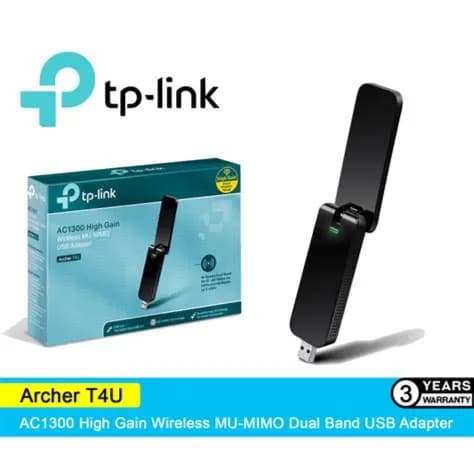 Tp Link Ac1300 High Gain Wireless Mu-mimo Usb Adapter (Mac Support)