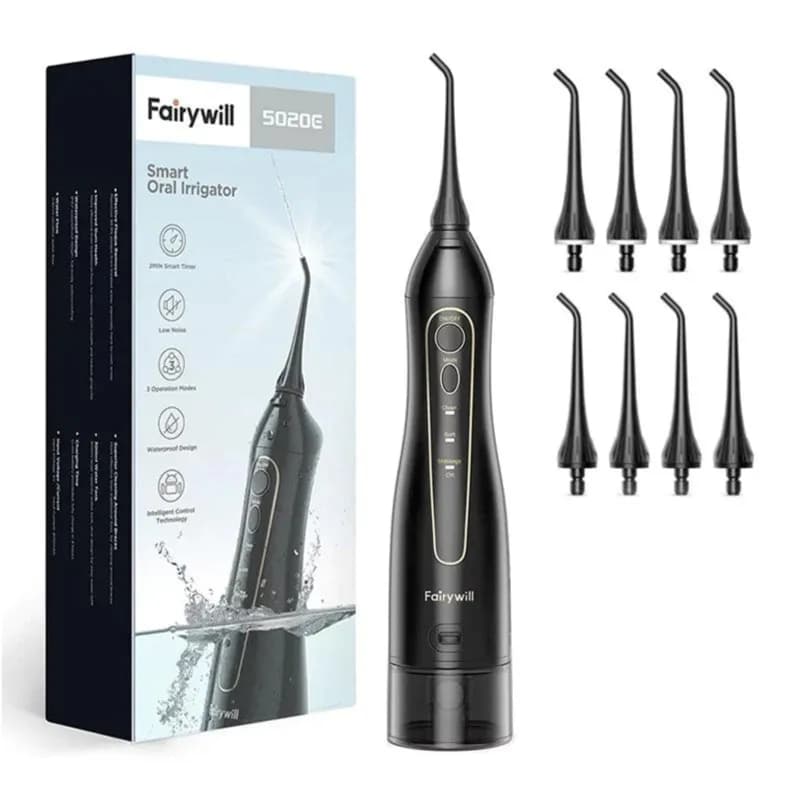 Fairywill 5020e Water Flosser Oral Irrigator-black