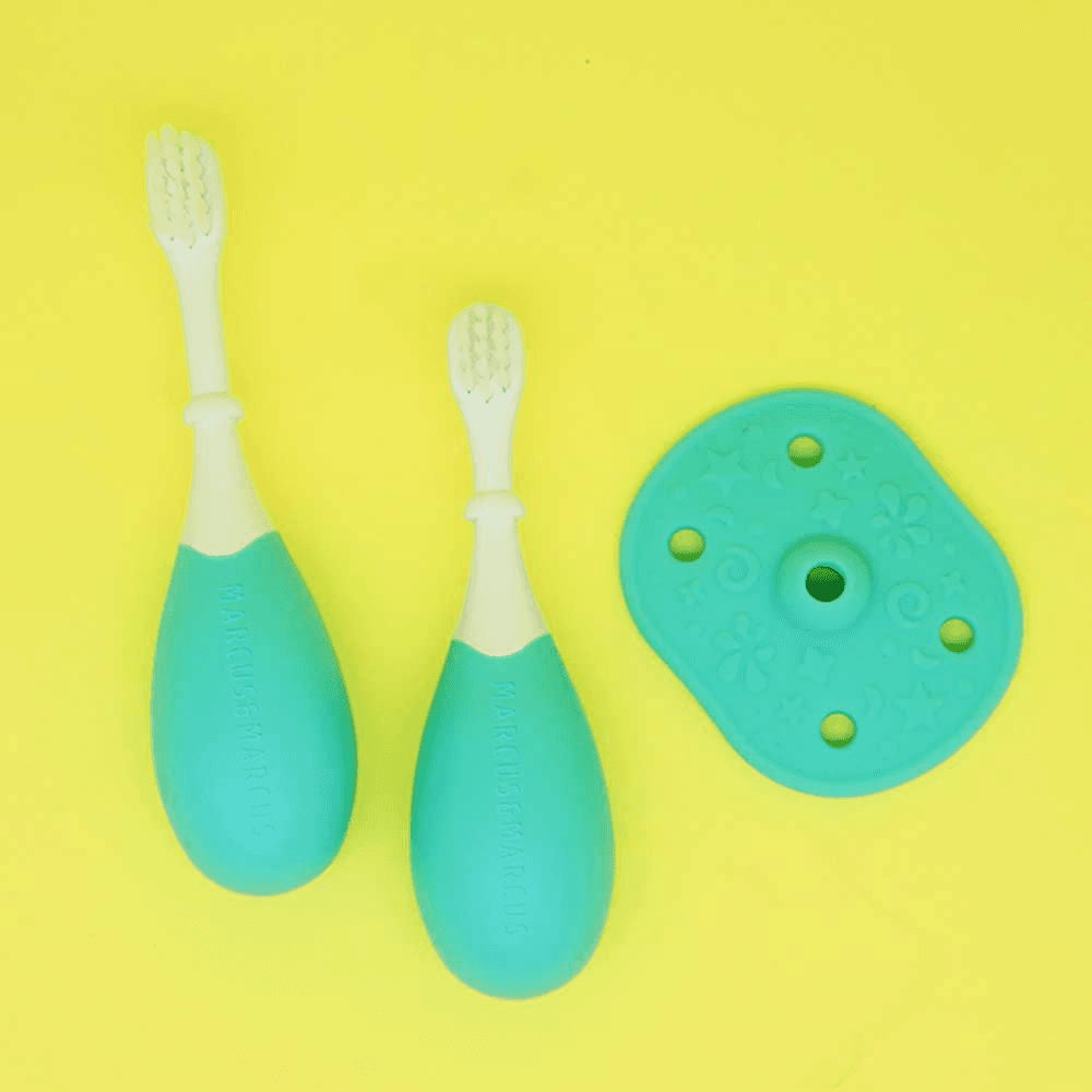 Marcus N Marcus Palm Grasp Toddler Training Toothbrush Blue
