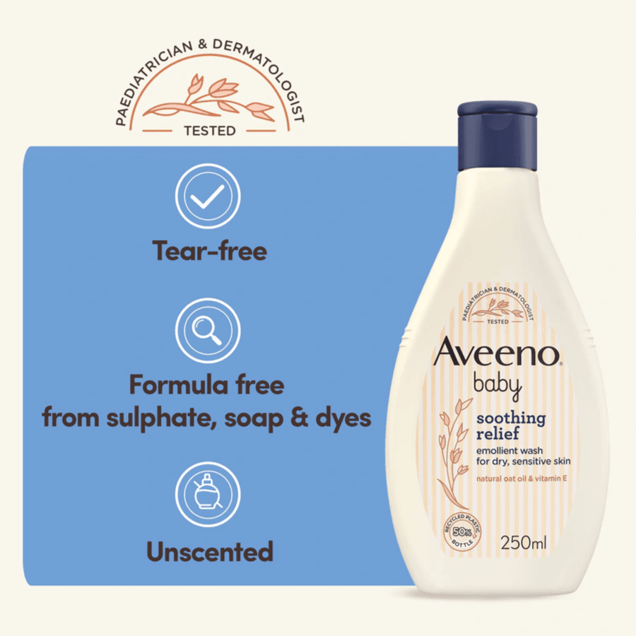 Aveeno - Baby Soothing Relief Emollient Wash - 250Ml
