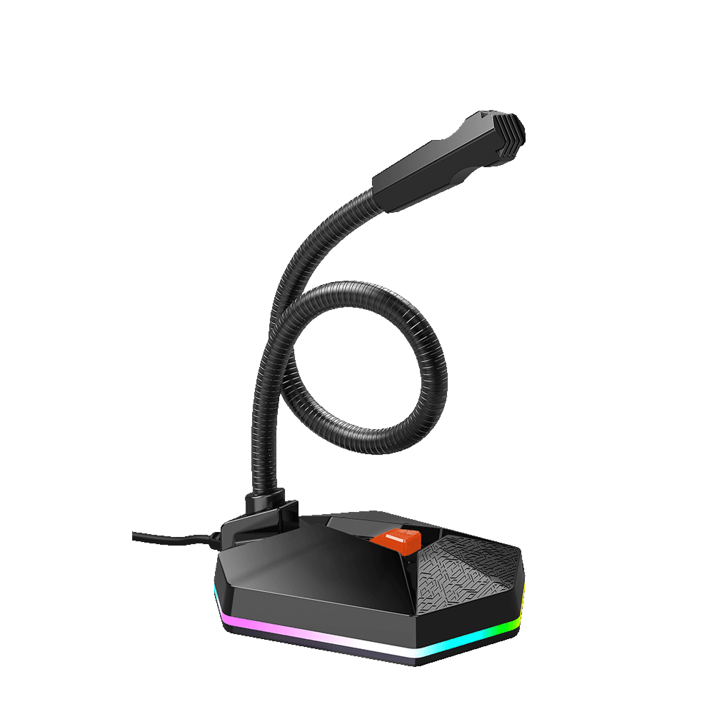 ميكروفون الألعاب Meetion RGB ذو الرأس المنحنية MC13