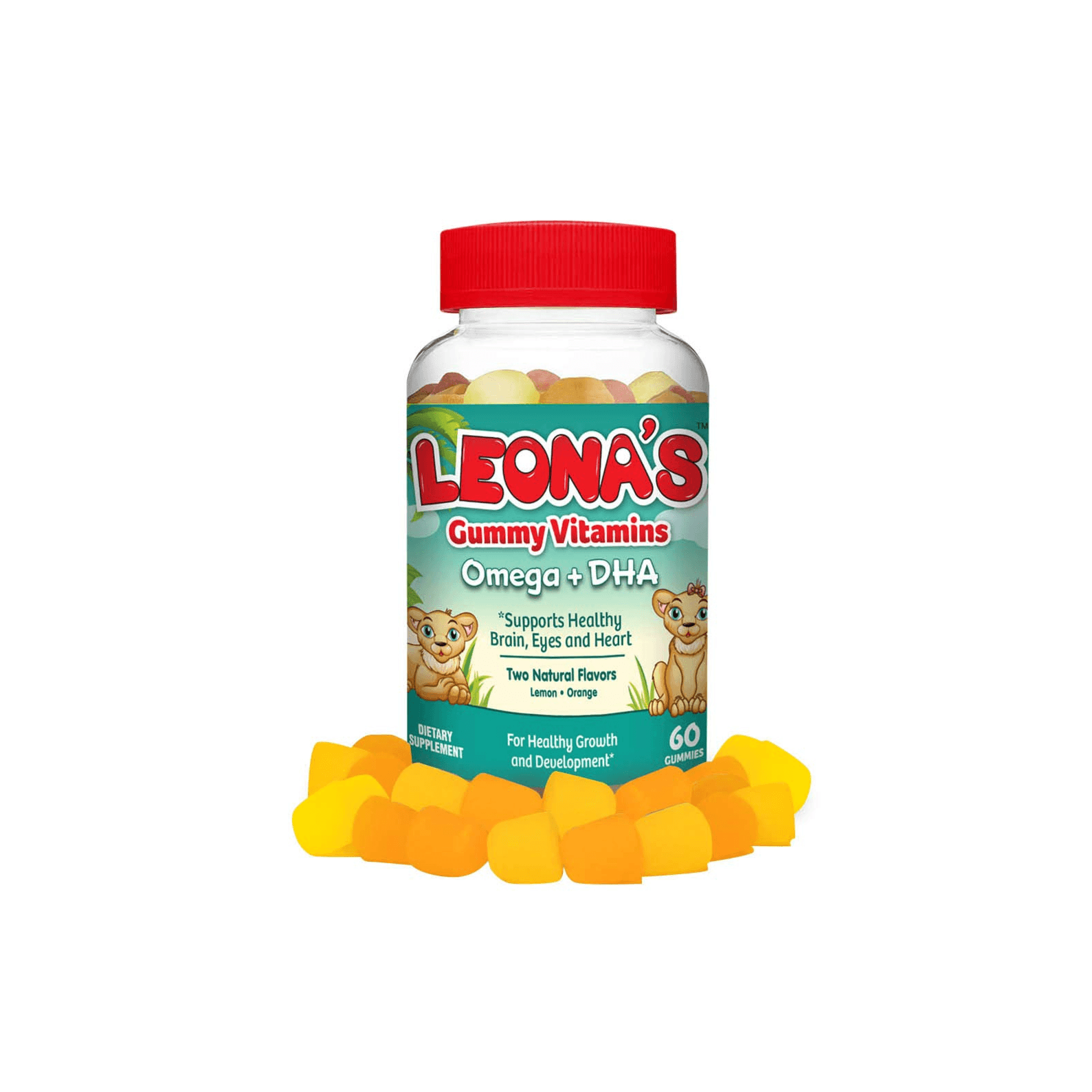 Leonas Omega + DHA Gummy vitamins for kids 60 gummies