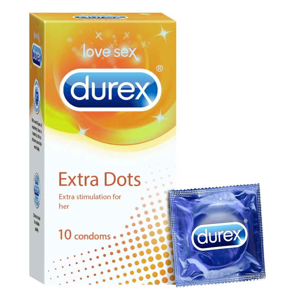 DUREX EXTRA DOTS 10 condoms