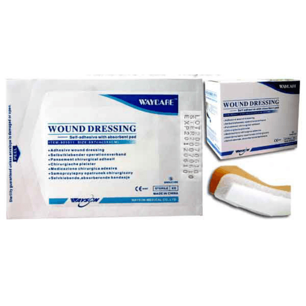 WAYPORE DRESSING WITH PAD 10X30CM 25PCS