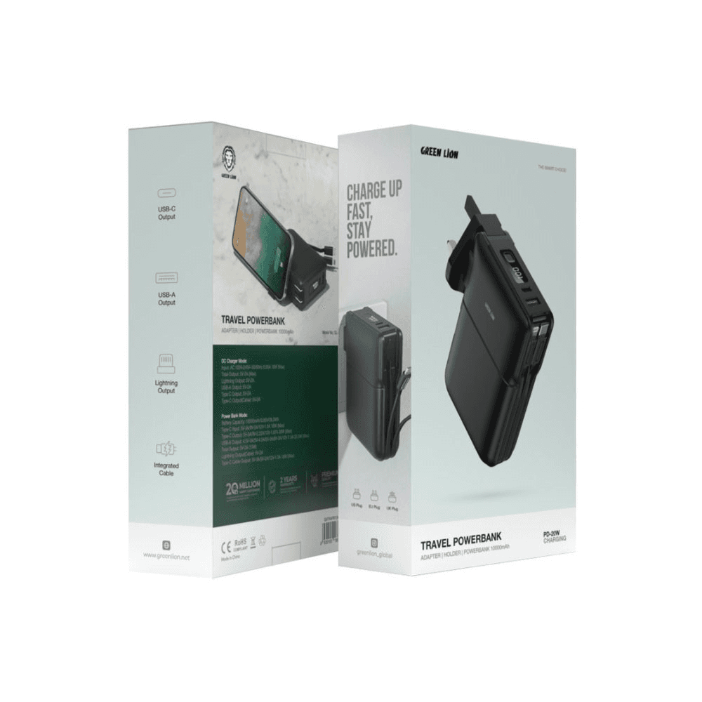 Green Lion Travel Power Bank 10000mAh