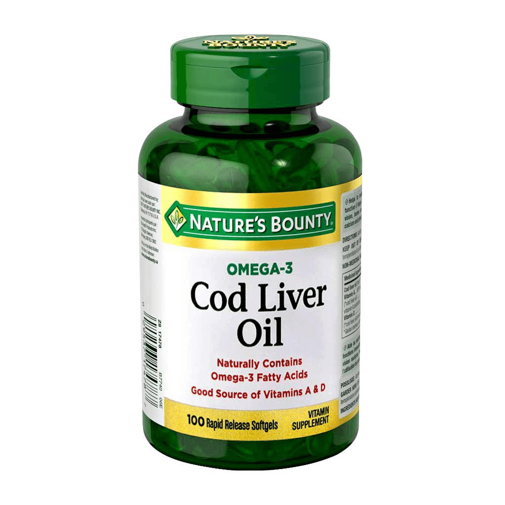 Nature's Bounty Cod Liver Oil Softgels 100s