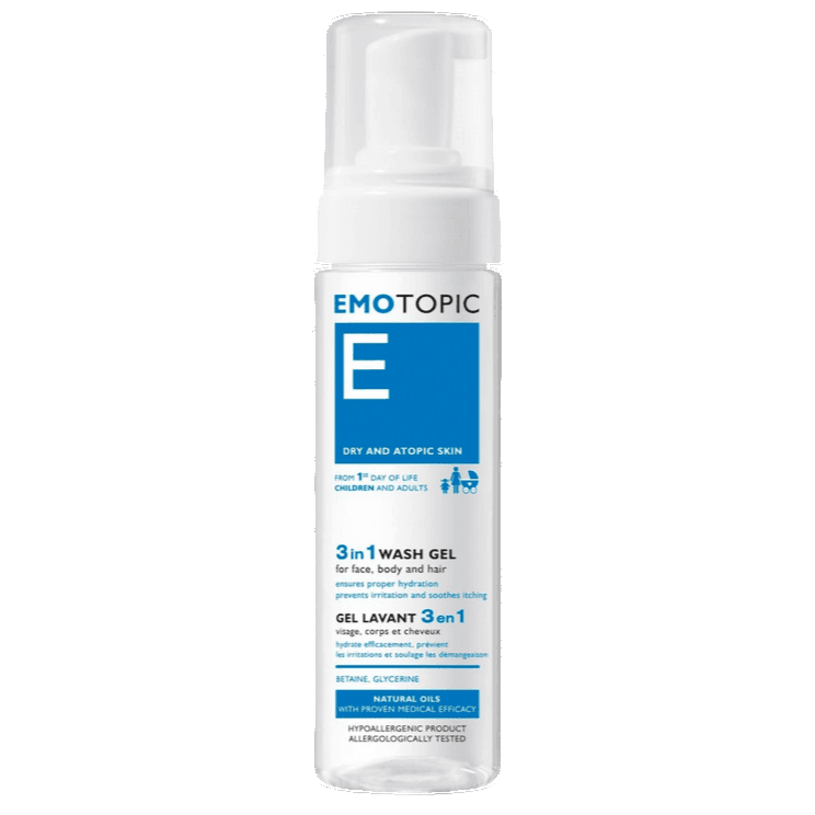 Pharmaceris Emotopic 3 in 1 Wash gel face, body & hair for dry & atopic skin to ensure proper hydration 200ml